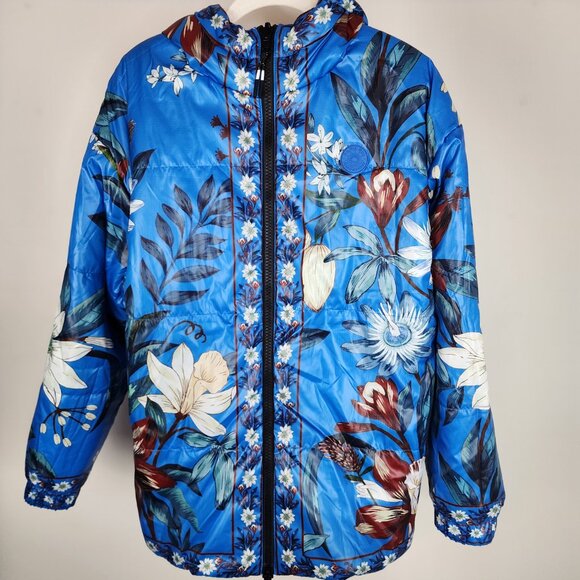 NWT Farm Rio Reversible Cashew Mandala Puffer Jacket Small - Picture 12 of 16